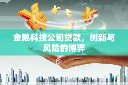 东势金融科技公司贷款，创新与风险的博弈