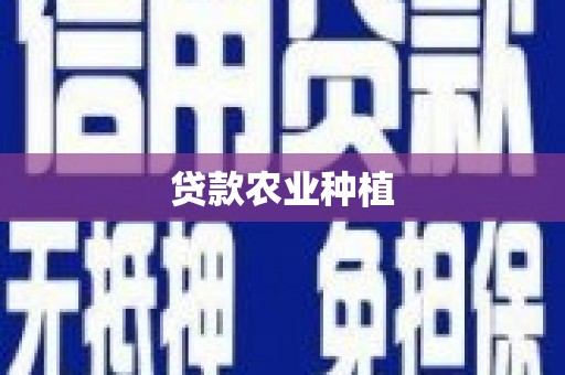 东势贷款农业种植