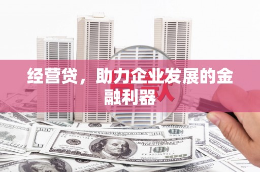 东势经营贷，助力企业发展的金融利器