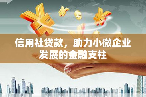 东势信用社贷款，助力小微企业发展的金融支柱