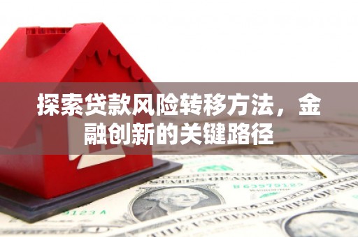 东势探索贷款风险转移方法，金融创新的关键路径