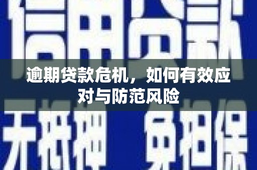 东势逾期贷款危机，如何有效应对与防范风险