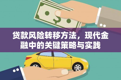 东势贷款风险转移方法，现代金融中的关键策略与实践