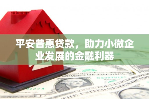 东势平安普惠贷款，助力小微企业发展的金融利器