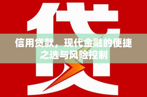 东势信用贷款，现代金融的便捷之选与风险控制