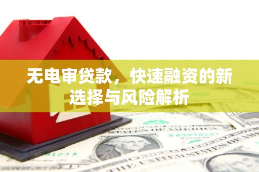 东势无电审贷款，快速融资的新选择与风险解析