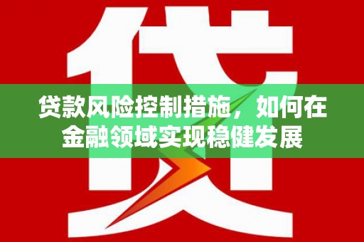 东势贷款风险控制措施，如何在金融领域实现稳健发展