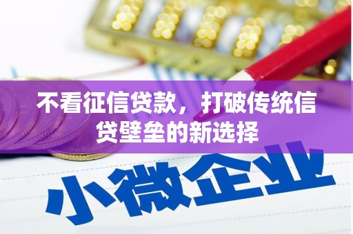 东势不看征信贷款，打破传统信贷壁垒的新选择