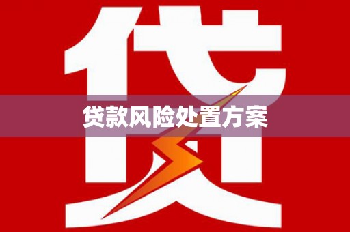 东势贷款风险处置方案