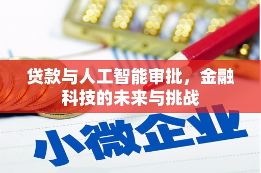 东势贷款与人工智能审批，金融科技的未来与挑战