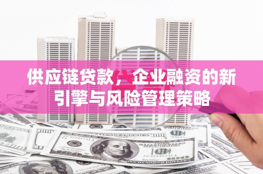 东势供应链贷款，企业融资的新引擎与风险管理策略