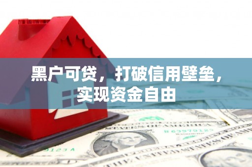 东势黑户可贷，打破信用壁垒，实现资金自由