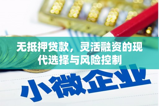 东势无抵押贷款，灵活融资的现代选择与风险控制
