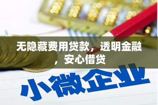 东势无隐藏费用贷款，透明金融，安心借贷
