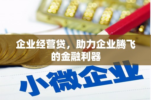 东势企业经营贷，助力企业腾飞的金融利器